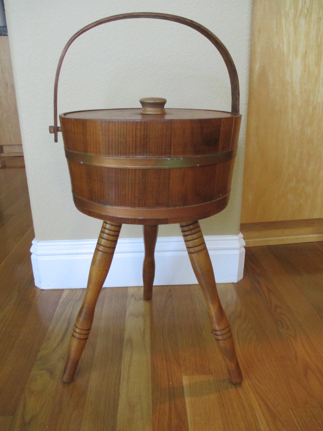Vintage Sewing Basket with Leg’s Haute Juice