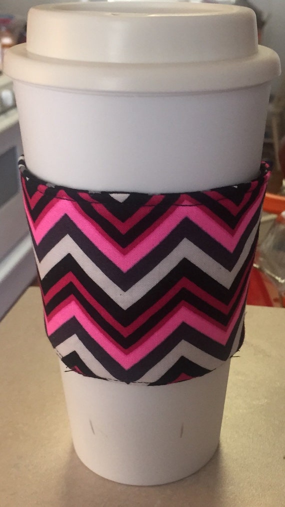 Reusable fabric Coffee Sleeve by Sayitwithstyle68 on Etsy