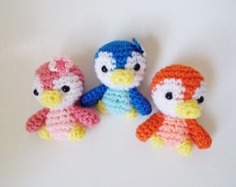 Amigurumi Set Tropical Baby Penguins - ornament for ...