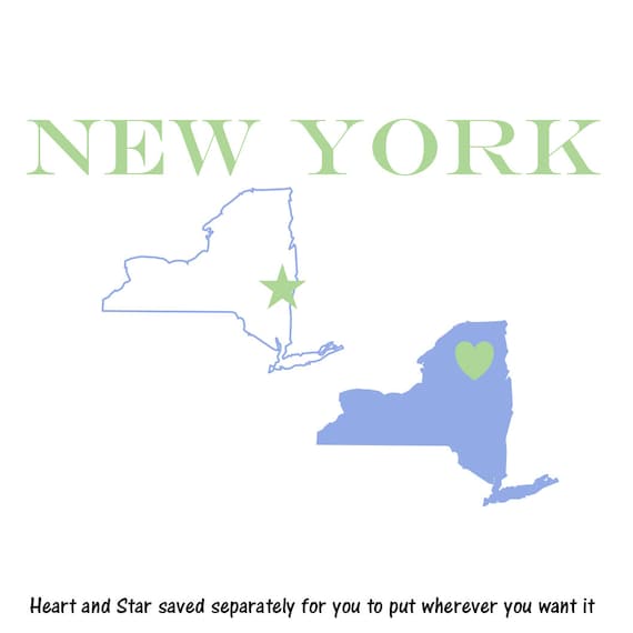 new york state map clipart - photo #22