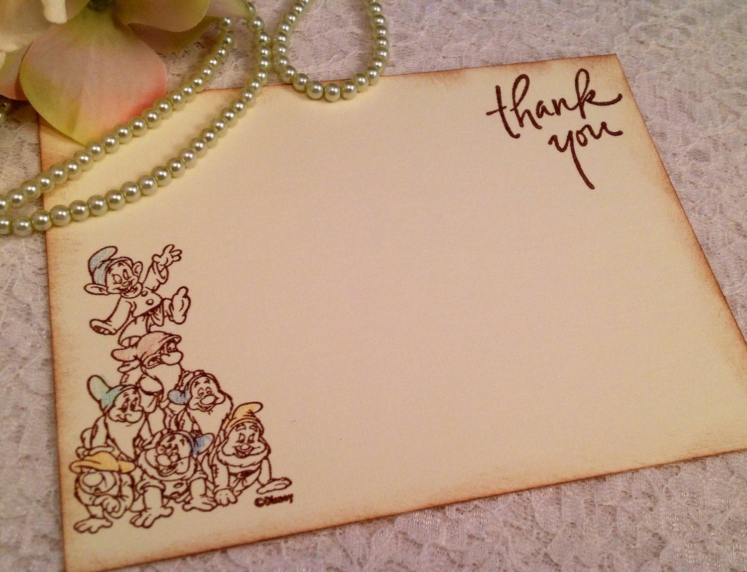 Disney Thank you notes-Snow White and the Seven Dwarfs