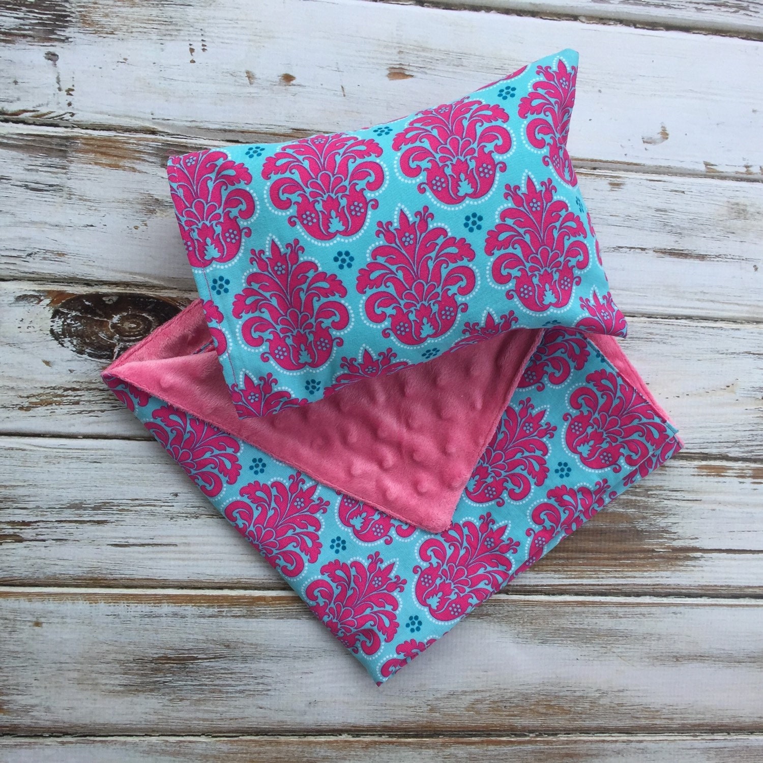 Doll Pillow and Blanket set doll bedding by BabyBirdsCloset