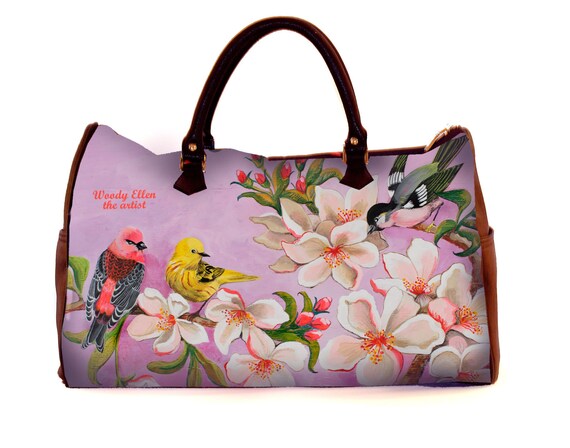 Travel bag,Bloom,weekend bag,birthday gift,gifts for her,gifts for mom,Woody Ellen handbag,christmas gifts,christmas gift ideas,gifts