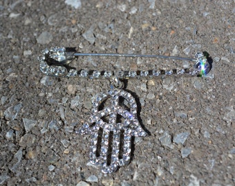 Protective Hamsa Pin-brooch