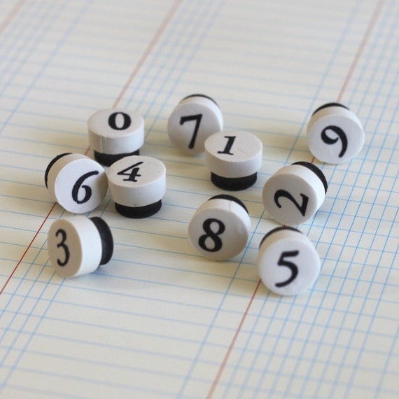 number // cute office supply // decorative