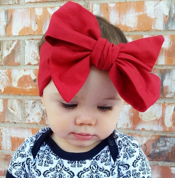Bow Baby Headwrap Baby Tie Up Head Wrap Big Bow Tie