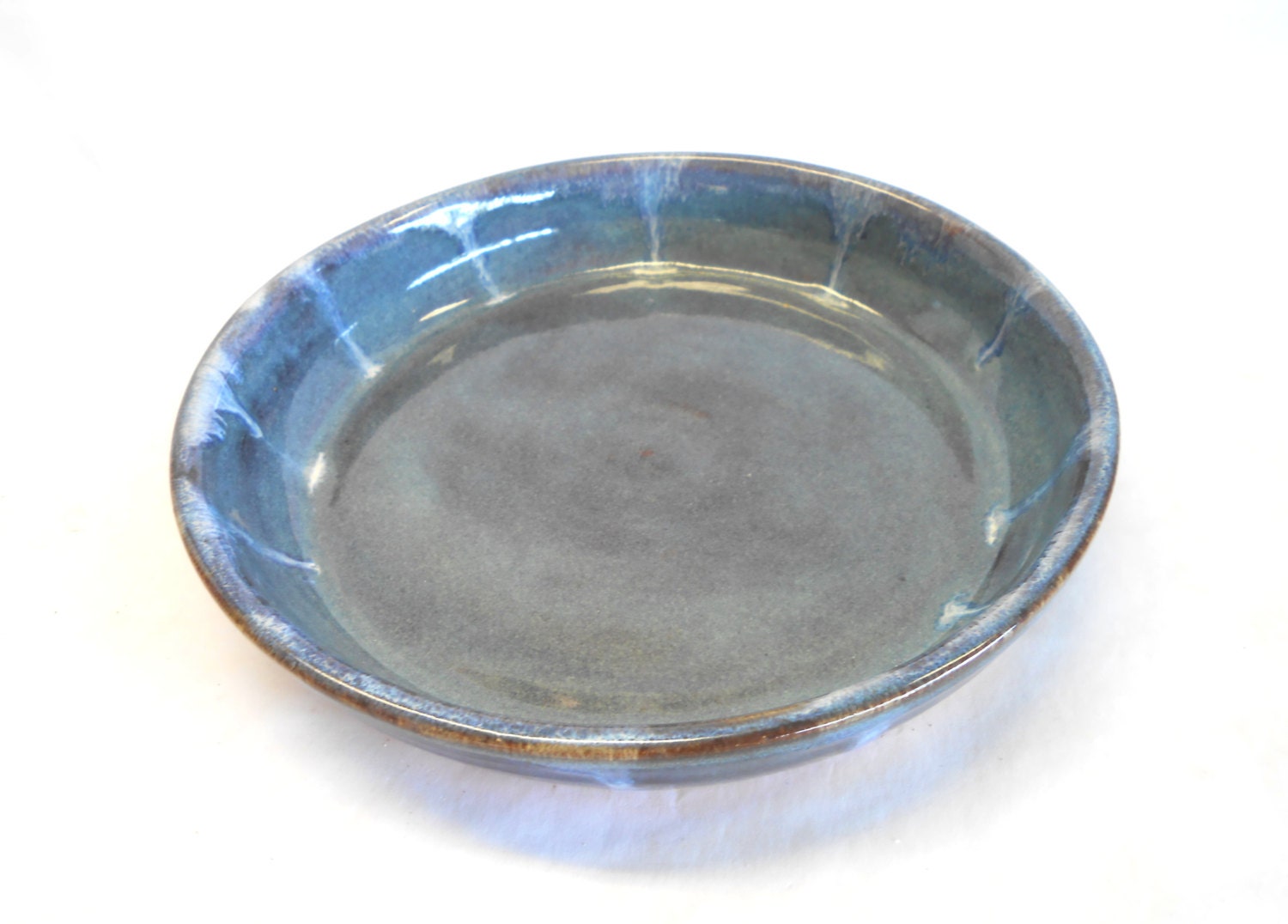 Pottery Plate Ceramic Plate Bread Dipping Plate by PotteryBySaleek