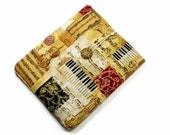 Hand Crafted Tablet Case from Musical Instruments Fabric / Case for iPad, iPad Mini, Kindle Fire HD, Samsung Galaxy HD