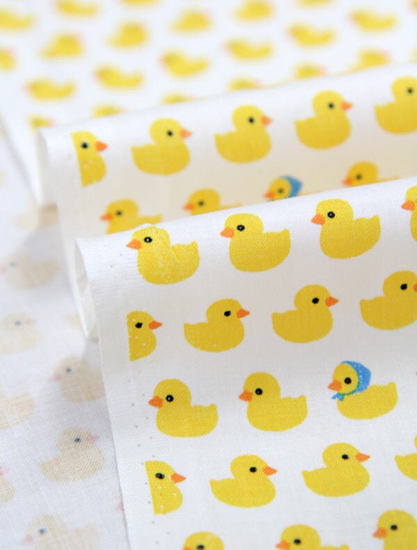 Yellow Ducks Cotton Fabric By the Yard 74296
