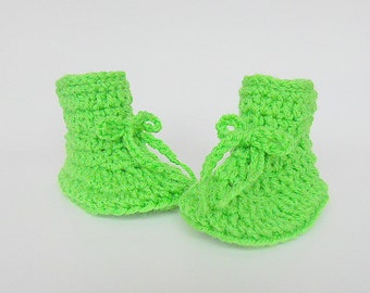 lime green booties