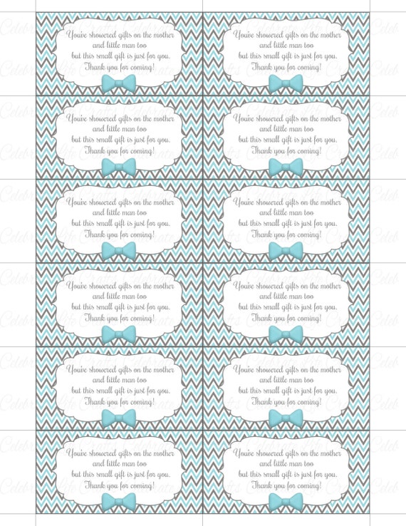 Thank You Baby Shower Printable Tag Labels - Printable ...