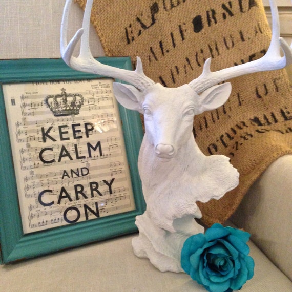 Items similar to Faux Deer Head Necklace Jewelry Stand Holder Taxidermy