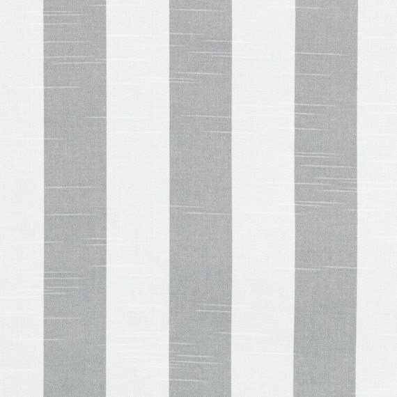 Light Grey Cotton Stripe Fabric Striped Curtain Material