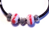 Girls bracelet, Child bracelet, Murano glass beads, Small bracelet, silver beaded, barrel clasp jewelry