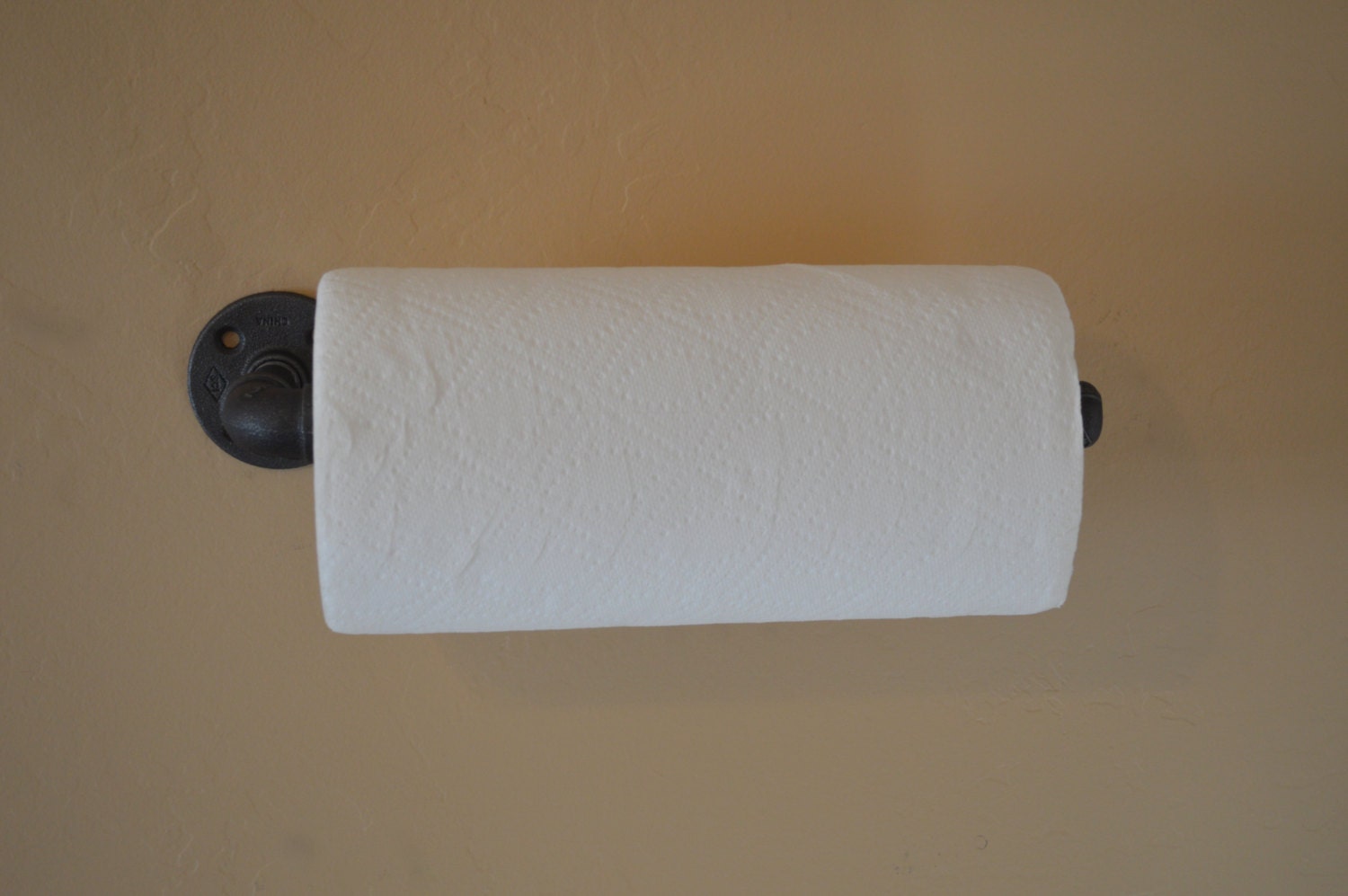 Industrial Paper Towel Holder Wall Hanging by KingWoodworks