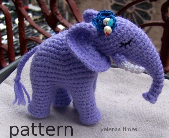 crochet stuffed elephant pattern