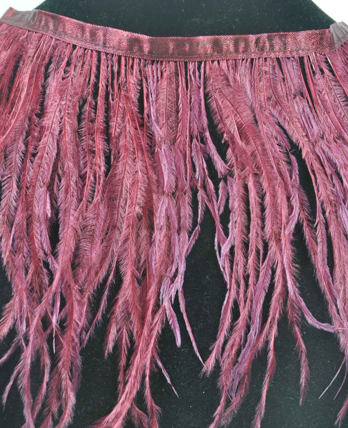 Ostrich Feather Fringe 91.40 cm 1 yard trim 56