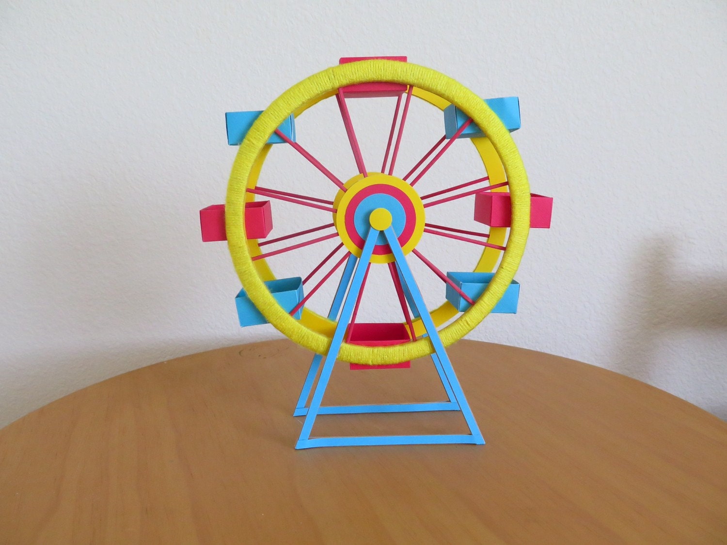 Handmade Ferris Wheel for Circus Party Decor / Centerpiece