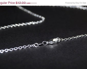 Sterling Silver Chain - 30 inch necklace - Solid Sterling Silver Necklace - You Select Size - 16 18 20 22 24 26 28 30 inch -