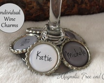 entwined wedding ring charm favors