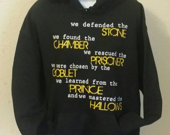 Harry Potter Hoodie - Harry Potter Generation HOODIE - Adult Hoodie - Potthead Hoodie - Book Nerd Hoodie - Available to size 5X