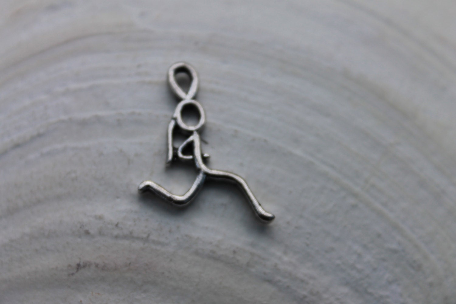 Girl Runner Runner Charm Runner Pendant Marathon Sole by DzGoodz