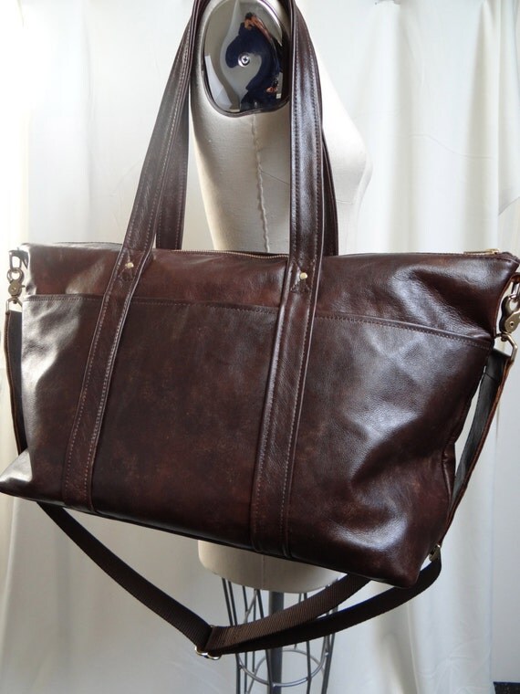 Leather Diaper Bag/Tote Unisex
