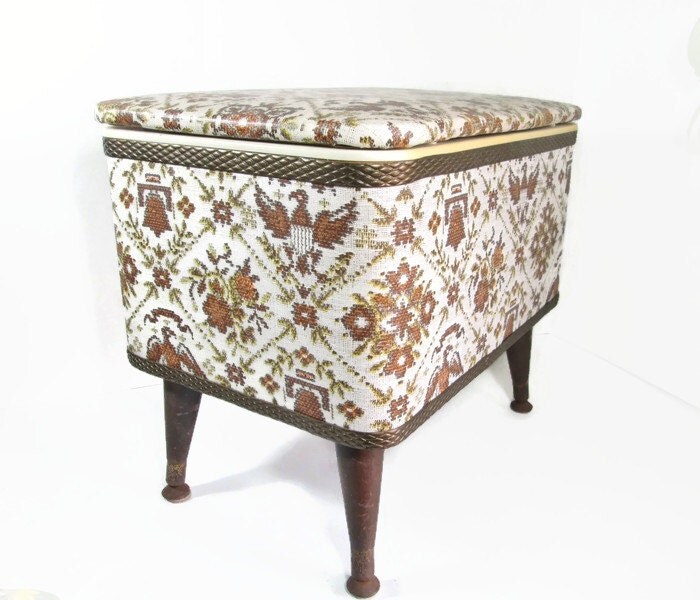Vintage Sewing Chest Sewing Box Redmon Storage Bench