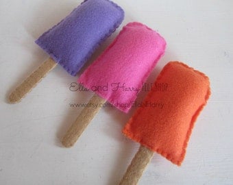 Felt Popsicles - Set of Three
