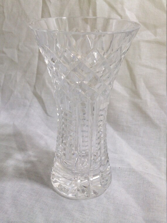 Waterford Crystal Diamond Cut Vase