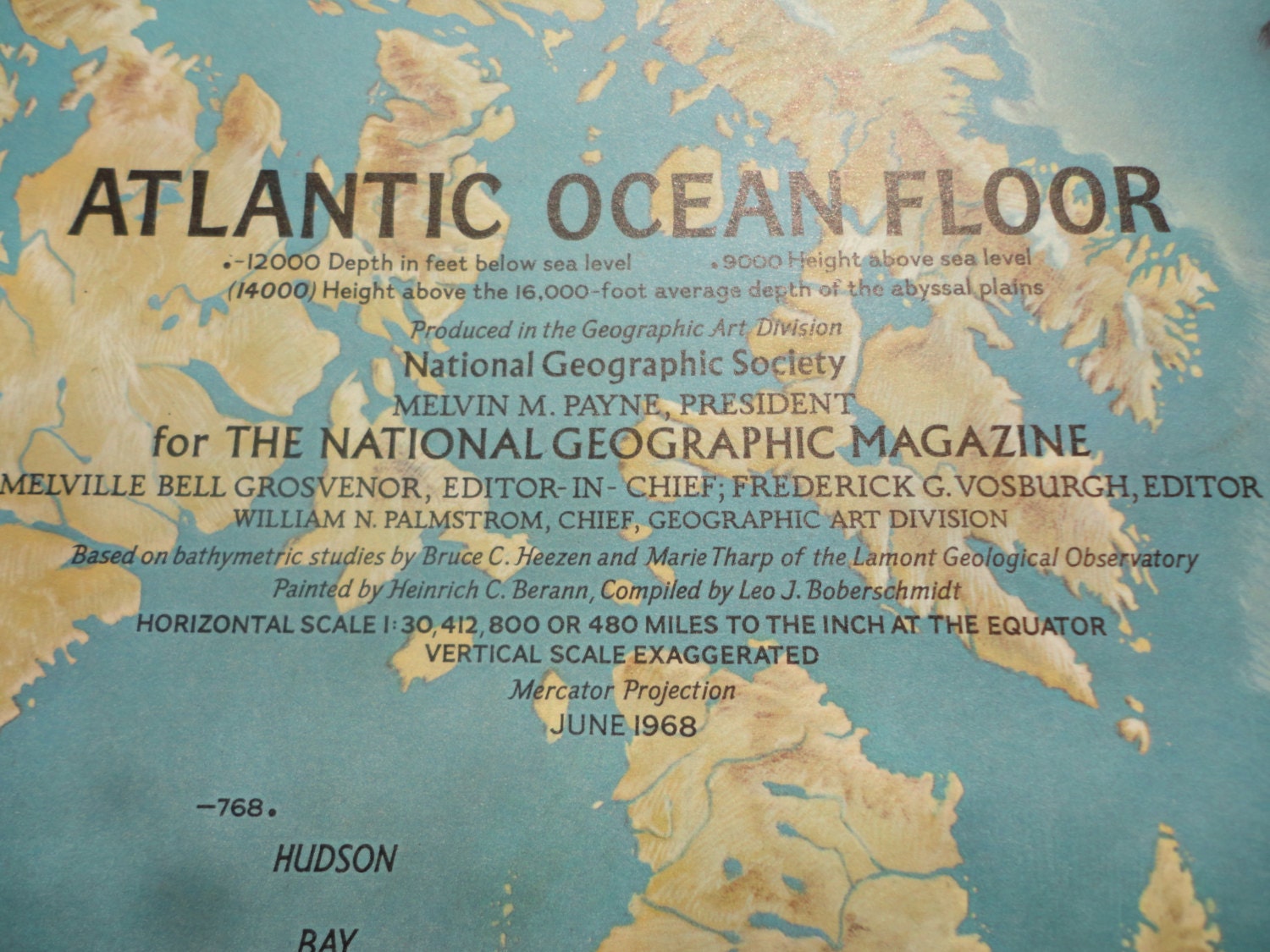 Atlantic Ocean Sea Floor Map 