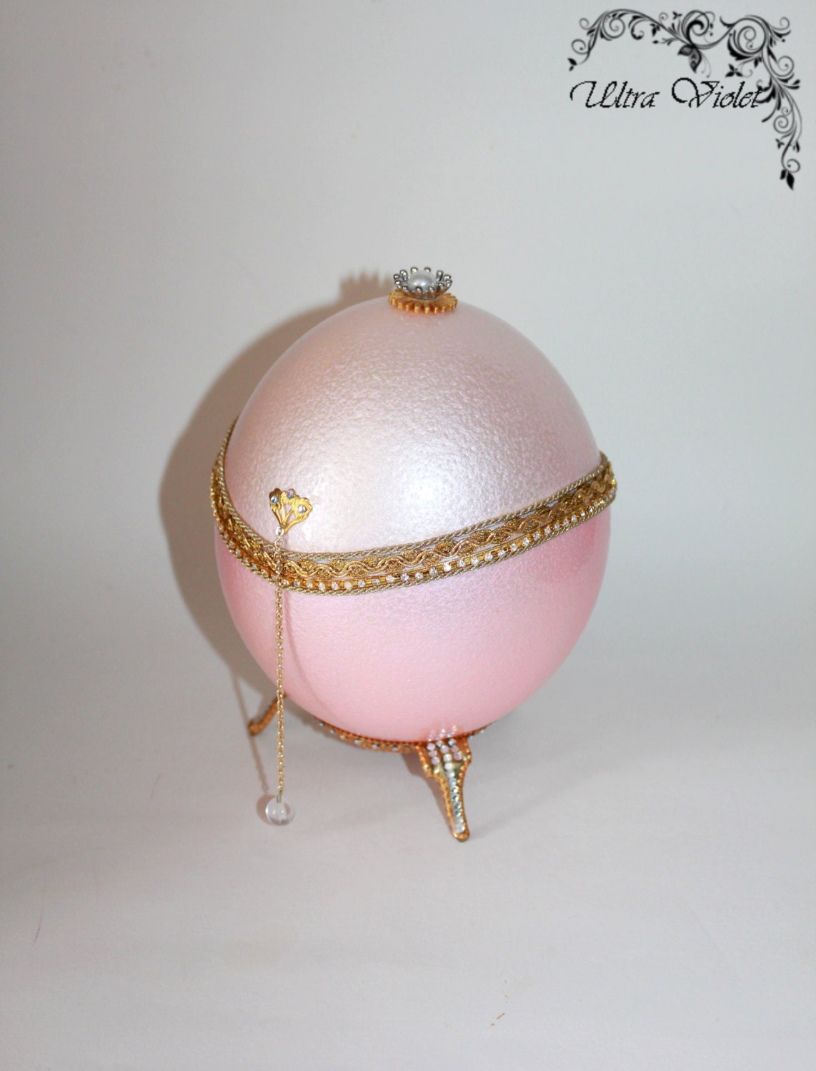 Ostrich egg box jewelry box ostrich egg egg by UltroViolet on Etsy