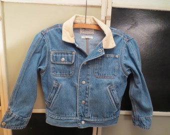 Vintage Polo Ralph Lauren Cropped Jean Jacket With Corduroy Collar ...