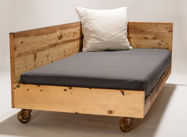 Minimalist Bed On Casters 