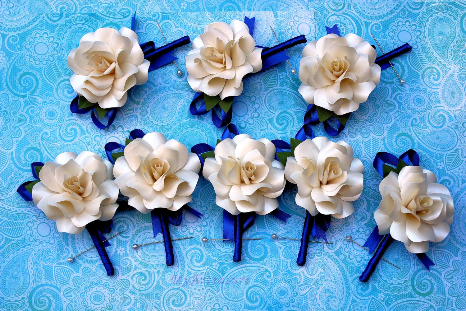 Paper Rose Boutonniere