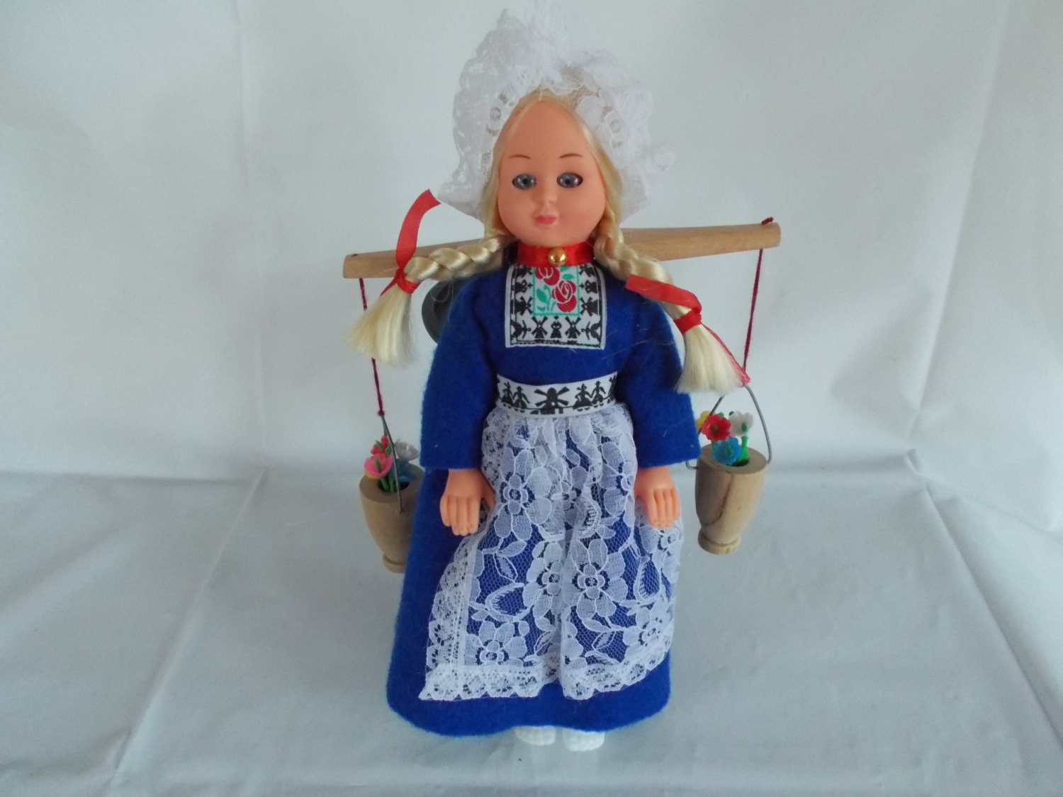 Vintage Plastic Dutch Girl Doll