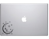 items similar to moon and stars decal on etsy