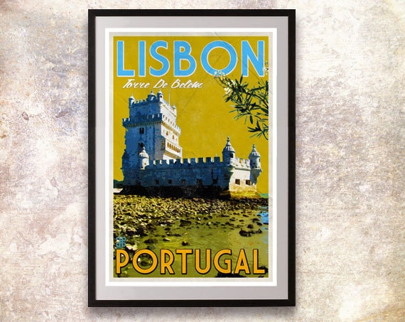 lisbon travel posters