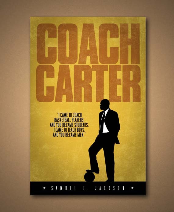 COACH CARTER Movie Quote Poster