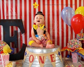 Boys Circus Outfit, Baby Clown Costume, 1st Birthday, Carnival Photo Prop, Boys Circus Birthday, Smash cake outfit, MYSWEETCHICKAPEA