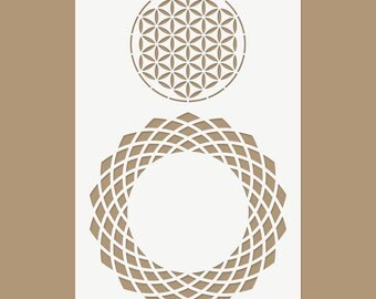 The Flower of Life - Sacred Geometry Stencil