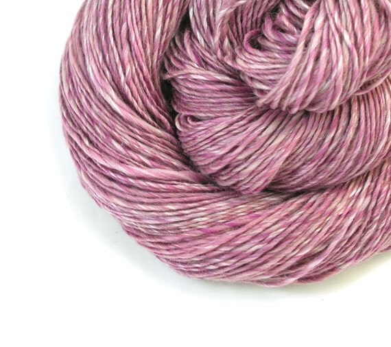 Yarn, Sport Weight Yarn, Merino Yarn, Silk Yarn, Pink Yarn, Rose Yarn ...