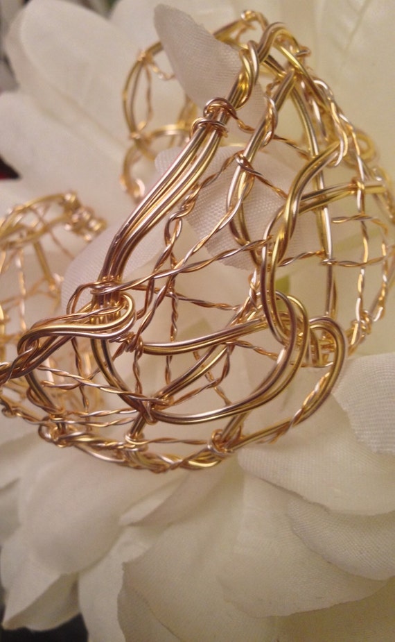Items similar to Fabulous mixed wire Bangle/Bracelet on Etsy