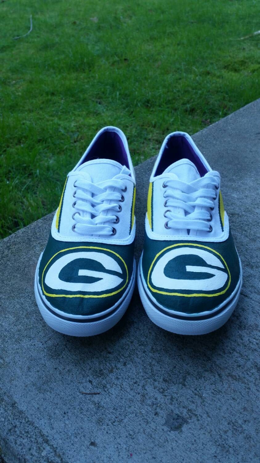 Green Bay Packer Shoes by CustomColors425 on Etsy