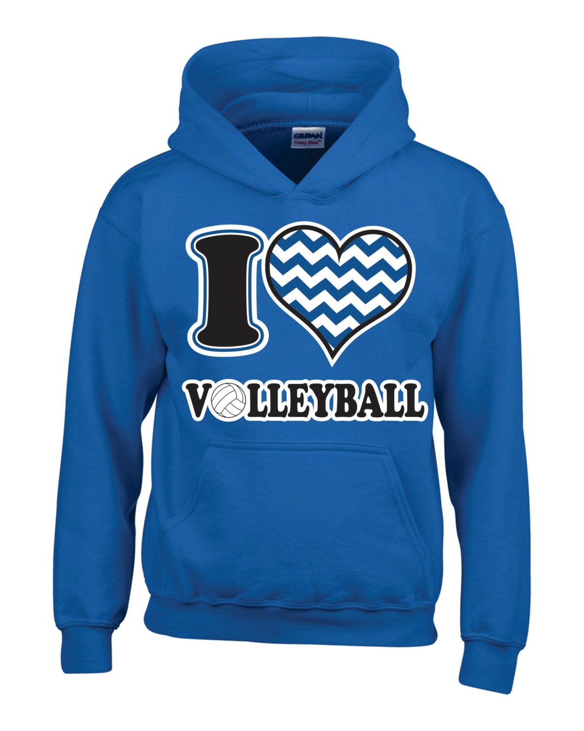 I Heart Volleyball Hoodie