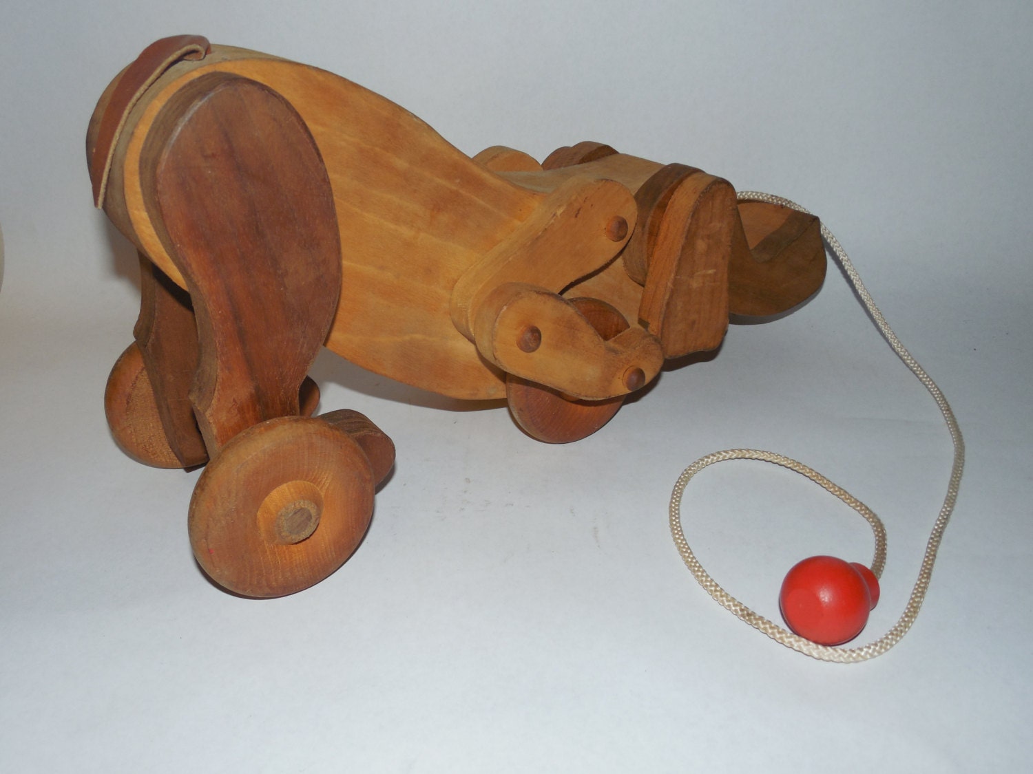 vintage dog pull toy