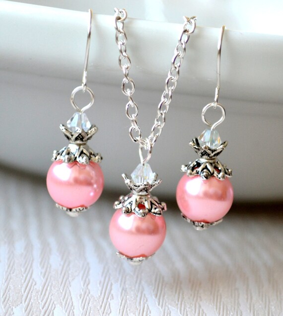 Bridesmaids Jewelry set or Flower girl jewelry by LaurinWedding