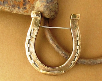 Horseshoe Brooch | Horseshoe Pin | Horse Shoe Pin | Equistrian Gift | Horse Jewelry