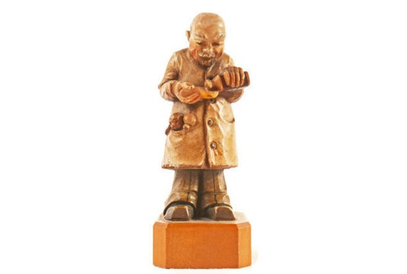 antique wooden figurines