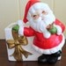 Vintage Josef Originals Ceramic Santa Claus Candy Dish, Japanese Figurine from the 60s
